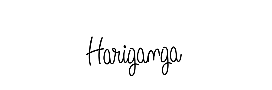 Also we have Hariganga name is the best signature style. Create professional handwritten signature collection using Angelique-Rose-font-FFP autograph style. Hariganga signature style 5 images and pictures png