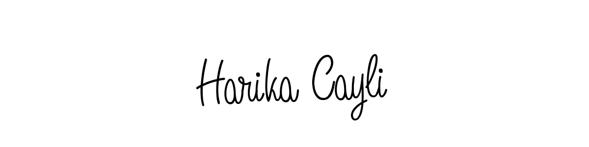 This is the best signature style for the Harika Cayli name. Also you like these signature font (Angelique-Rose-font-FFP). Mix name signature. Harika Cayli signature style 5 images and pictures png
