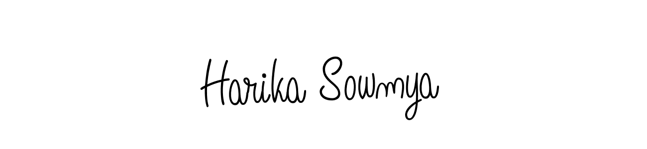 It looks lik you need a new signature style for name Harika Sowmya. Design unique handwritten (Angelique-Rose-font-FFP) signature with our free signature maker in just a few clicks. Harika Sowmya signature style 5 images and pictures png