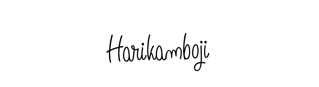 You can use this online signature creator to create a handwritten signature for the name Harikamboji. This is the best online autograph maker. Harikamboji signature style 5 images and pictures png