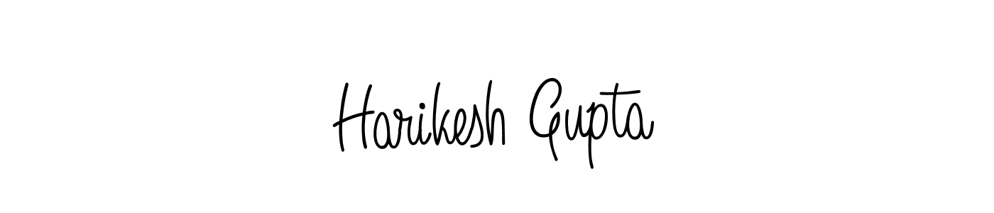 Make a beautiful signature design for name Harikesh Gupta. With this signature (Angelique-Rose-font-FFP) style, you can create a handwritten signature for free. Harikesh Gupta signature style 5 images and pictures png