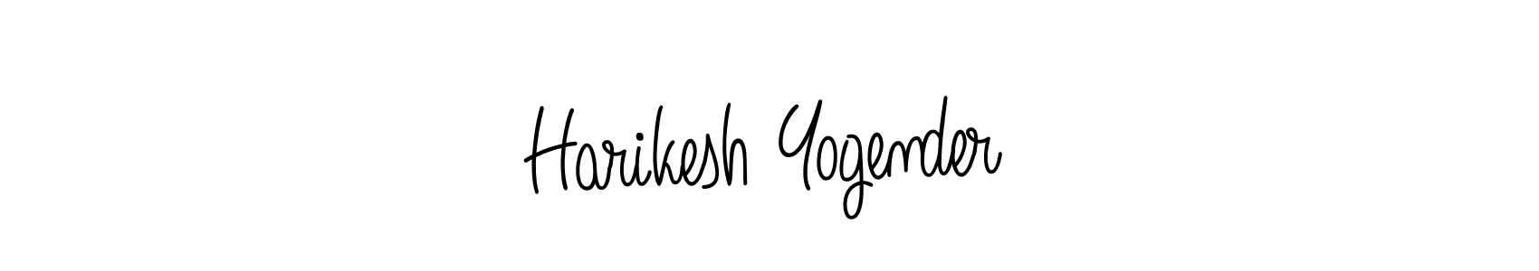 Design your own signature with our free online signature maker. With this signature software, you can create a handwritten (Angelique-Rose-font-FFP) signature for name Harikesh Yogender. Harikesh Yogender signature style 5 images and pictures png