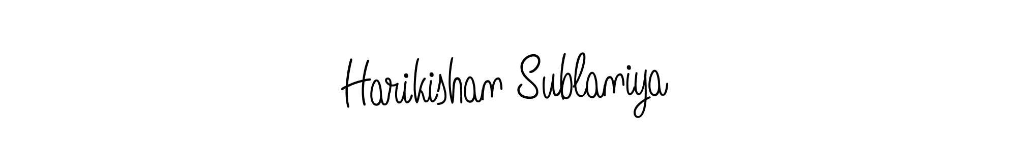 Once you've used our free online signature maker to create your best signature Angelique-Rose-font-FFP style, it's time to enjoy all of the benefits that Harikishan Sublaniya name signing documents. Harikishan Sublaniya signature style 5 images and pictures png
