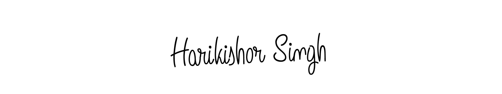 Make a beautiful signature design for name Harikishor Singh. With this signature (Angelique-Rose-font-FFP) style, you can create a handwritten signature for free. Harikishor Singh signature style 5 images and pictures png