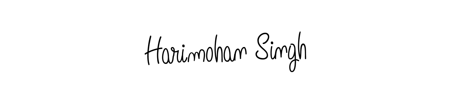 Create a beautiful signature design for name Harimohan Singh. With this signature (Angelique-Rose-font-FFP) fonts, you can make a handwritten signature for free. Harimohan Singh signature style 5 images and pictures png