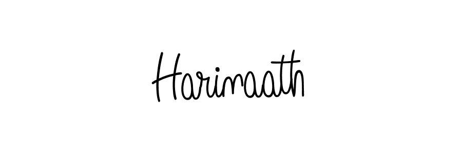 How to make Harinaath name signature. Use Angelique-Rose-font-FFP style for creating short signs online. This is the latest handwritten sign. Harinaath signature style 5 images and pictures png