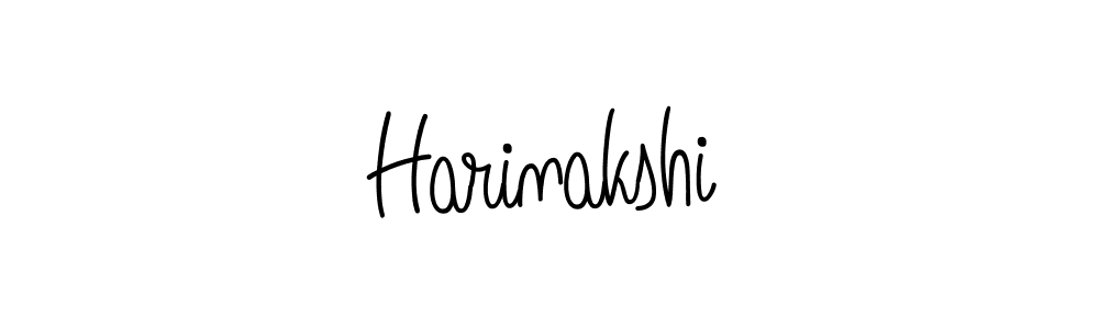 Make a beautiful signature design for name Harinakshi. With this signature (Angelique-Rose-font-FFP) style, you can create a handwritten signature for free. Harinakshi signature style 5 images and pictures png