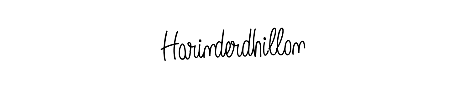 Design your own signature with our free online signature maker. With this signature software, you can create a handwritten (Angelique-Rose-font-FFP) signature for name Harinderdhillon. Harinderdhillon signature style 5 images and pictures png