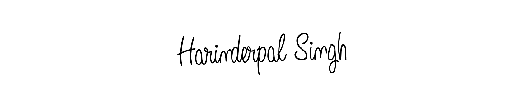 Use a signature maker to create a handwritten signature online. With this signature software, you can design (Angelique-Rose-font-FFP) your own signature for name Harinderpal Singh. Harinderpal Singh signature style 5 images and pictures png