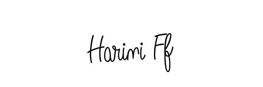 How to make Harini Ff name signature. Use Angelique-Rose-font-FFP style for creating short signs online. This is the latest handwritten sign. Harini Ff signature style 5 images and pictures png