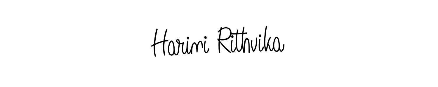 Make a short Harini Rithvika signature style. Manage your documents anywhere anytime using Angelique-Rose-font-FFP. Create and add eSignatures, submit forms, share and send files easily. Harini Rithvika signature style 5 images and pictures png