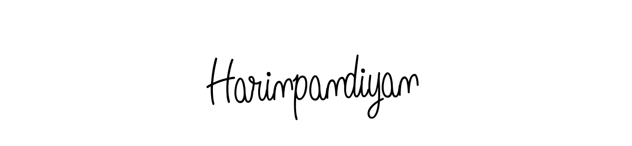 How to make Harinpandiyan signature? Angelique-Rose-font-FFP is a professional autograph style. Create handwritten signature for Harinpandiyan name. Harinpandiyan signature style 5 images and pictures png