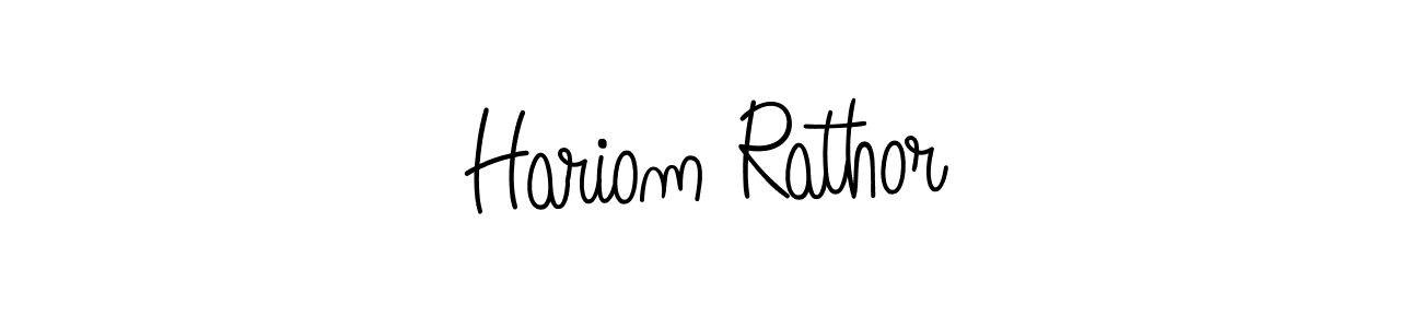 Once you've used our free online signature maker to create your best signature Angelique-Rose-font-FFP style, it's time to enjoy all of the benefits that Hariom Rathor name signing documents. Hariom Rathor signature style 5 images and pictures png