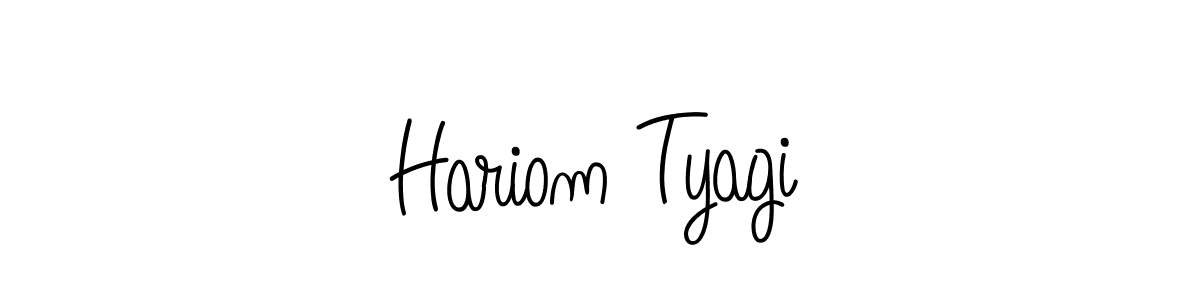 How to make Hariom Tyagi signature? Angelique-Rose-font-FFP is a professional autograph style. Create handwritten signature for Hariom Tyagi name. Hariom Tyagi signature style 5 images and pictures png