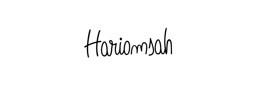 Create a beautiful signature design for name Hariomsah. With this signature (Angelique-Rose-font-FFP) fonts, you can make a handwritten signature for free. Hariomsah signature style 5 images and pictures png