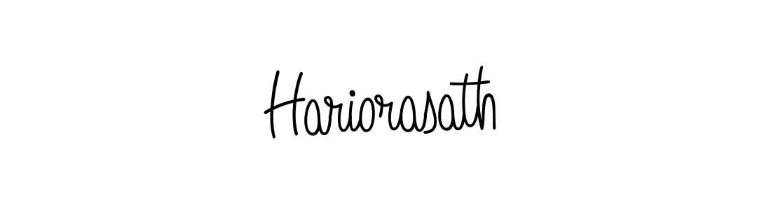 How to make Hariorasath signature? Angelique-Rose-font-FFP is a professional autograph style. Create handwritten signature for Hariorasath name. Hariorasath signature style 5 images and pictures png