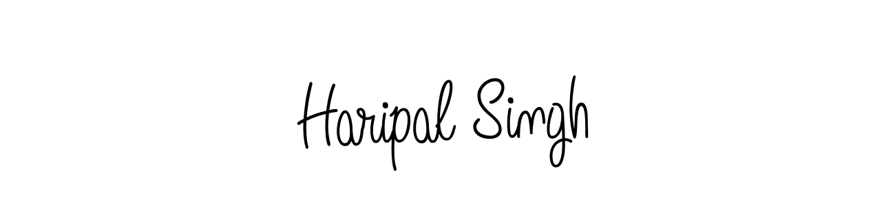 Make a beautiful signature design for name Haripal Singh. With this signature (Angelique-Rose-font-FFP) style, you can create a handwritten signature for free. Haripal Singh signature style 5 images and pictures png