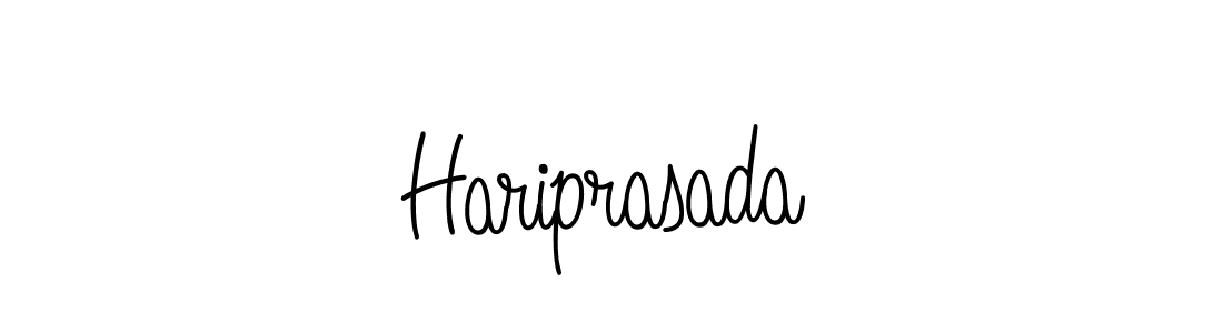 You should practise on your own different ways (Angelique-Rose-font-FFP) to write your name (Hariprasada) in signature. don't let someone else do it for you. Hariprasada signature style 5 images and pictures png