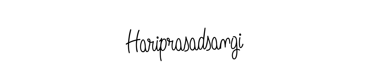 Create a beautiful signature design for name Hariprasadsangi. With this signature (Angelique-Rose-font-FFP) fonts, you can make a handwritten signature for free. Hariprasadsangi signature style 5 images and pictures png