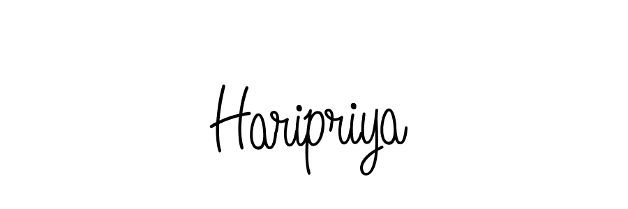 Haripriya stylish signature style. Best Handwritten Sign (Angelique-Rose-font-FFP) for my name. Handwritten Signature Collection Ideas for my name Haripriya. Haripriya signature style 5 images and pictures png