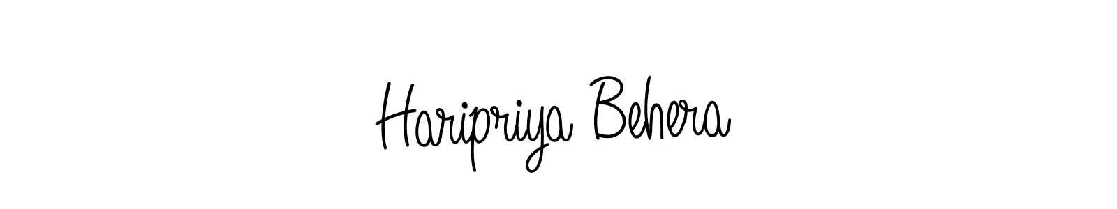 How to Draw Haripriya Behera signature style? Angelique-Rose-font-FFP is a latest design signature styles for name Haripriya Behera. Haripriya Behera signature style 5 images and pictures png