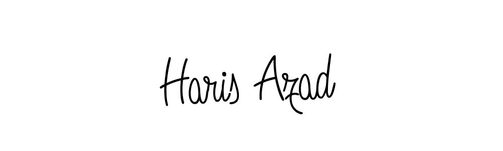 The best way (Angelique-Rose-font-FFP) to make a short signature is to pick only two or three words in your name. The name Haris Azad include a total of six letters. For converting this name. Haris Azad signature style 5 images and pictures png
