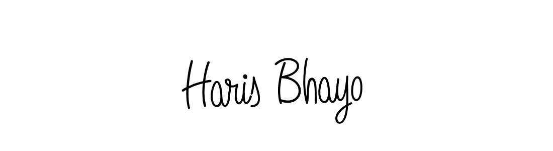 Also we have Haris Bhayo name is the best signature style. Create professional handwritten signature collection using Angelique-Rose-font-FFP autograph style. Haris Bhayo signature style 5 images and pictures png