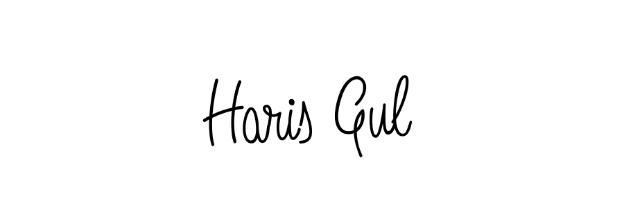 Make a beautiful signature design for name Haris Gul. With this signature (Angelique-Rose-font-FFP) style, you can create a handwritten signature for free. Haris Gul signature style 5 images and pictures png