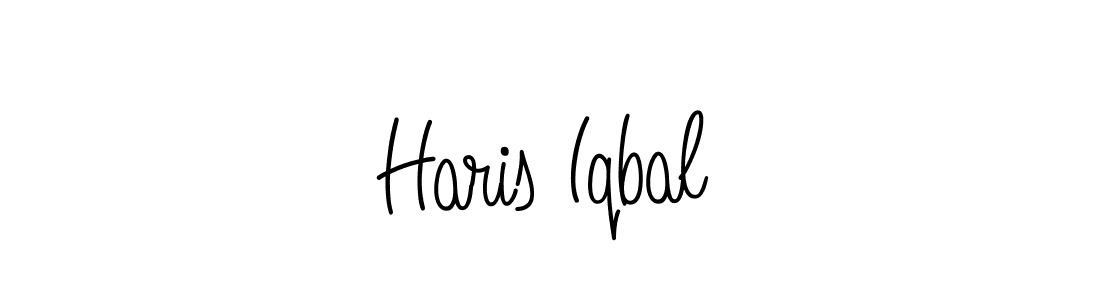 Create a beautiful signature design for name Haris Iqbal. With this signature (Angelique-Rose-font-FFP) fonts, you can make a handwritten signature for free. Haris Iqbal signature style 5 images and pictures png