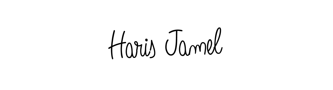 Make a short Haris Jamel signature style. Manage your documents anywhere anytime using Angelique-Rose-font-FFP. Create and add eSignatures, submit forms, share and send files easily. Haris Jamel signature style 5 images and pictures png