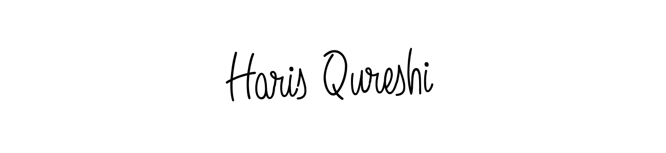 Design your own signature with our free online signature maker. With this signature software, you can create a handwritten (Angelique-Rose-font-FFP) signature for name Haris Qureshi. Haris Qureshi signature style 5 images and pictures png