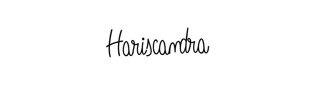 Make a beautiful signature design for name Hariscandra. With this signature (Angelique-Rose-font-FFP) style, you can create a handwritten signature for free. Hariscandra signature style 5 images and pictures png