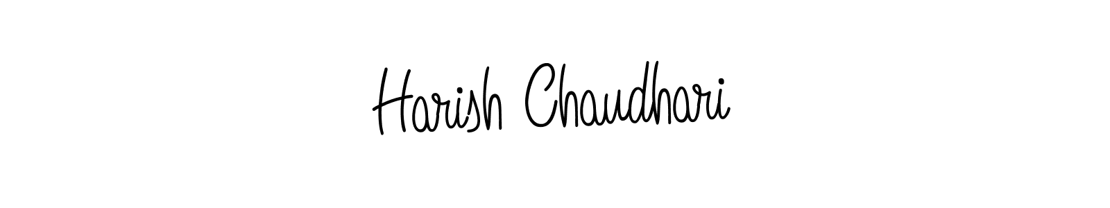 Create a beautiful signature design for name Harish Chaudhari. With this signature (Angelique-Rose-font-FFP) fonts, you can make a handwritten signature for free. Harish Chaudhari signature style 5 images and pictures png