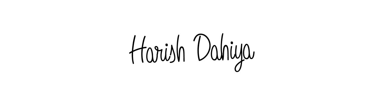 How to Draw Harish Dahiya signature style? Angelique-Rose-font-FFP is a latest design signature styles for name Harish Dahiya. Harish Dahiya signature style 5 images and pictures png