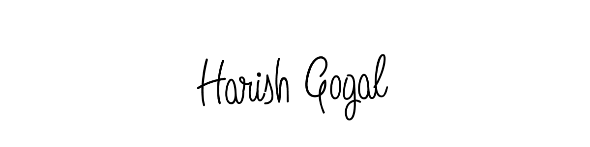 Create a beautiful signature design for name Harish Gogal. With this signature (Angelique-Rose-font-FFP) fonts, you can make a handwritten signature for free. Harish Gogal signature style 5 images and pictures png