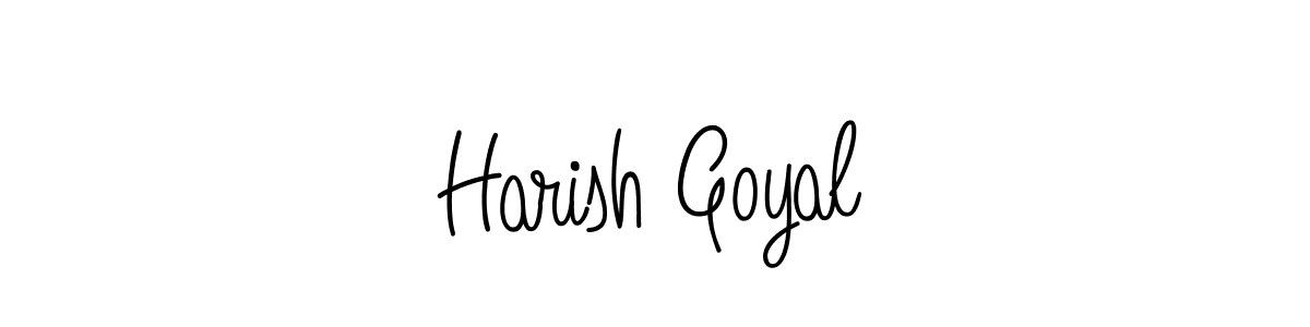Harish Goyal stylish signature style. Best Handwritten Sign (Angelique-Rose-font-FFP) for my name. Handwritten Signature Collection Ideas for my name Harish Goyal. Harish Goyal signature style 5 images and pictures png