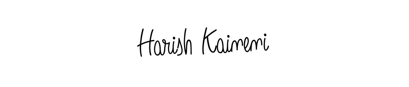 Make a short Harish Kaineni signature style. Manage your documents anywhere anytime using Angelique-Rose-font-FFP. Create and add eSignatures, submit forms, share and send files easily. Harish Kaineni signature style 5 images and pictures png