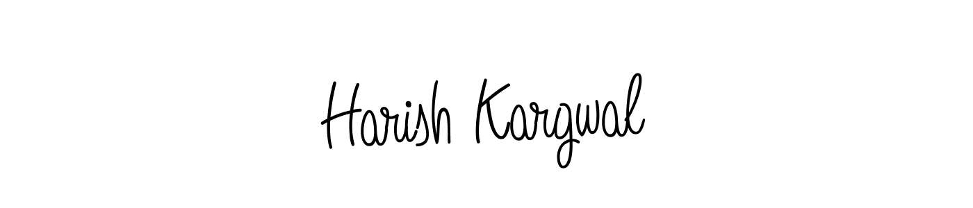 Make a short Harish Kargwal signature style. Manage your documents anywhere anytime using Angelique-Rose-font-FFP. Create and add eSignatures, submit forms, share and send files easily. Harish Kargwal signature style 5 images and pictures png