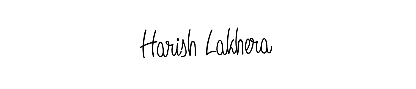 Make a beautiful signature design for name Harish Lakhera. With this signature (Angelique-Rose-font-FFP) style, you can create a handwritten signature for free. Harish Lakhera signature style 5 images and pictures png