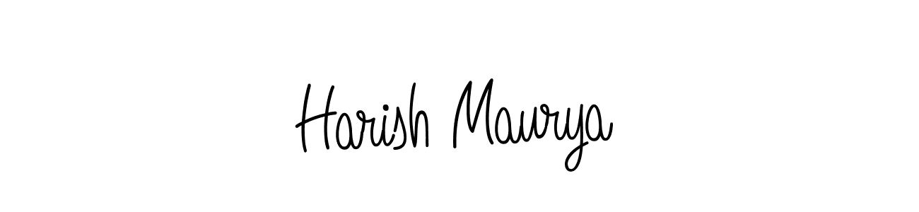 How to make Harish Maurya signature? Angelique-Rose-font-FFP is a professional autograph style. Create handwritten signature for Harish Maurya name. Harish Maurya signature style 5 images and pictures png