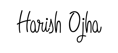 How to make Harish Ojha name signature. Use Angelique-Rose-font-FFP style for creating short signs online. This is the latest handwritten sign. Harish Ojha signature style 5 images and pictures png