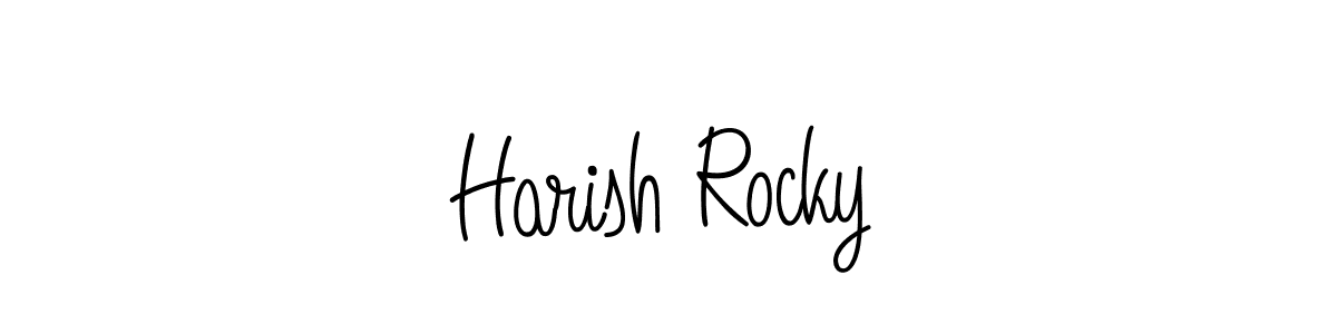 Make a short Harish Rocky signature style. Manage your documents anywhere anytime using Angelique-Rose-font-FFP. Create and add eSignatures, submit forms, share and send files easily. Harish Rocky signature style 5 images and pictures png