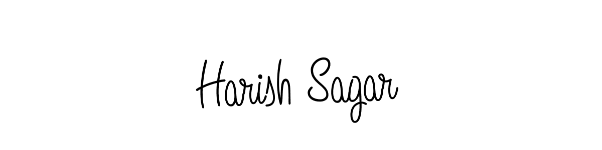 This is the best signature style for the Harish Sagar name. Also you like these signature font (Angelique-Rose-font-FFP). Mix name signature. Harish Sagar signature style 5 images and pictures png