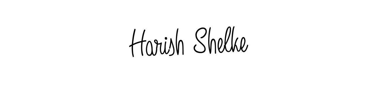 How to Draw Harish Shelke signature style? Angelique-Rose-font-FFP is a latest design signature styles for name Harish Shelke. Harish Shelke signature style 5 images and pictures png