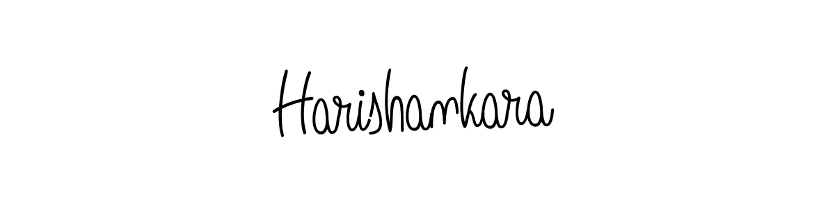 How to make Harishankara name signature. Use Angelique-Rose-font-FFP style for creating short signs online. This is the latest handwritten sign. Harishankara signature style 5 images and pictures png