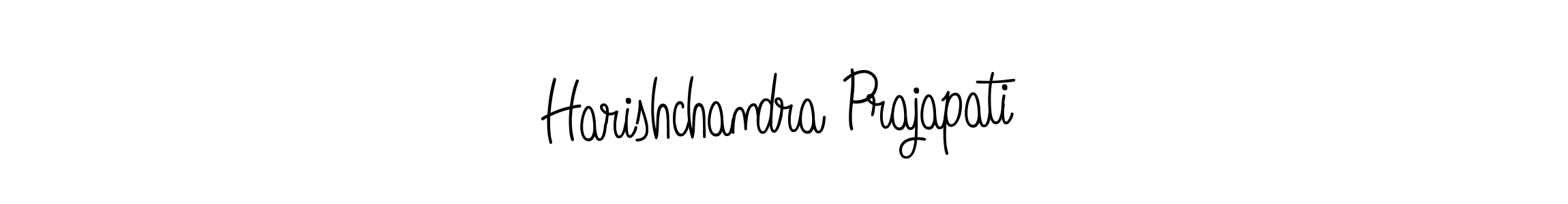 Design your own signature with our free online signature maker. With this signature software, you can create a handwritten (Angelique-Rose-font-FFP) signature for name Harishchandra Prajapati. Harishchandra Prajapati signature style 5 images and pictures png