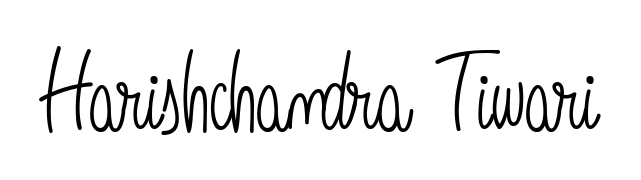The Angelique-Rose-font-FFP handwriting style adds charm and authenticity to name Harishchandra Tiwari. A wonderful choice for personal thank-you notes. Harishchandra Tiwari signature style 5 images and pictures png