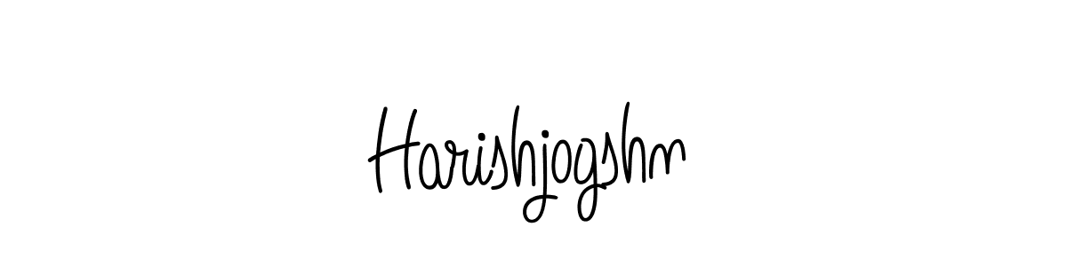 How to make Harishjogshn name signature. Use Angelique-Rose-font-FFP style for creating short signs online. This is the latest handwritten sign. Harishjogshn signature style 5 images and pictures png