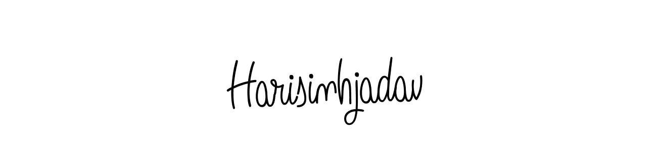 Harisinhjadav stylish signature style. Best Handwritten Sign (Angelique-Rose-font-FFP) for my name. Handwritten Signature Collection Ideas for my name Harisinhjadav. Harisinhjadav signature style 5 images and pictures png