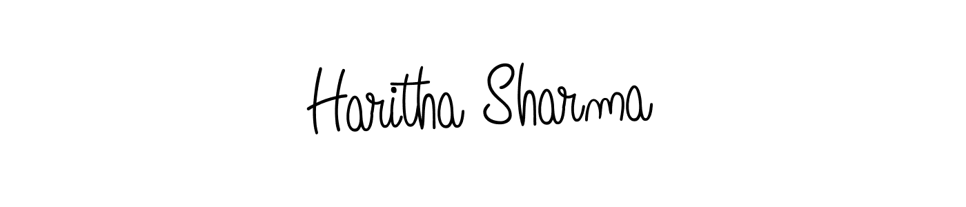 This is the best signature style for the Haritha Sharma name. Also you like these signature font (Angelique-Rose-font-FFP). Mix name signature. Haritha Sharma signature style 5 images and pictures png